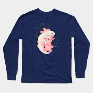 Leopard Gecko, Blizzard, and Frangipani Flowers Long Sleeve T-Shirt